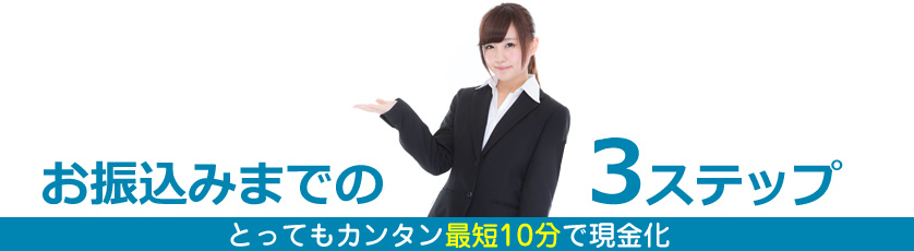 お振込みまでの3ステップ